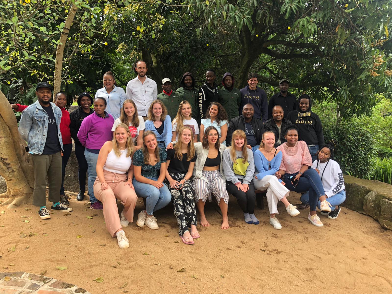 Group photo with All Out Africa staff and volunteers 