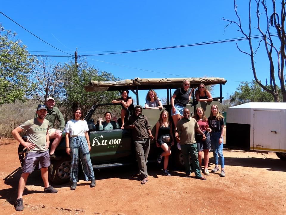 A group photo at Kruger Park National