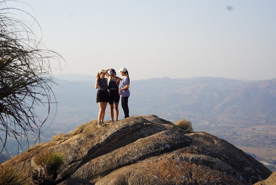 Myself, Eleanora and Simona at the peak of Sheba's Breast