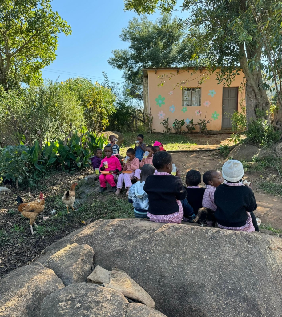 Ekuzukekeni NCP children having their lunch