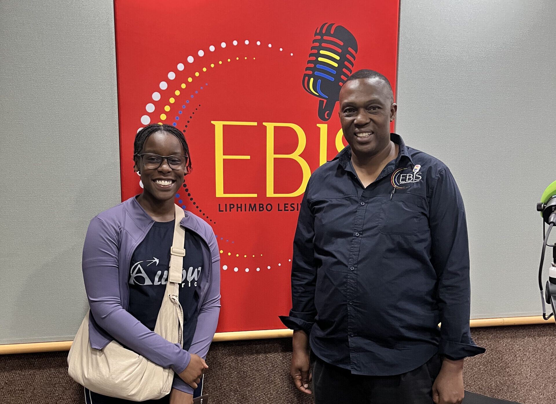 Hilda Najjumba visiting the Eswatini Broadcasting and Information Services